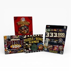 Vintage CD/Disc Puzzle Games Bundle